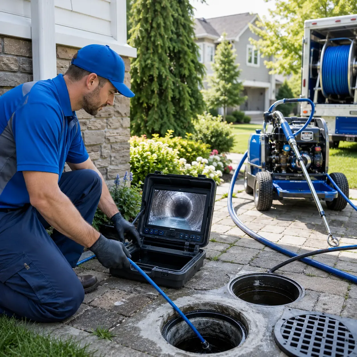 Outdoor drain cleaning professionals serving Brownsville, MD
